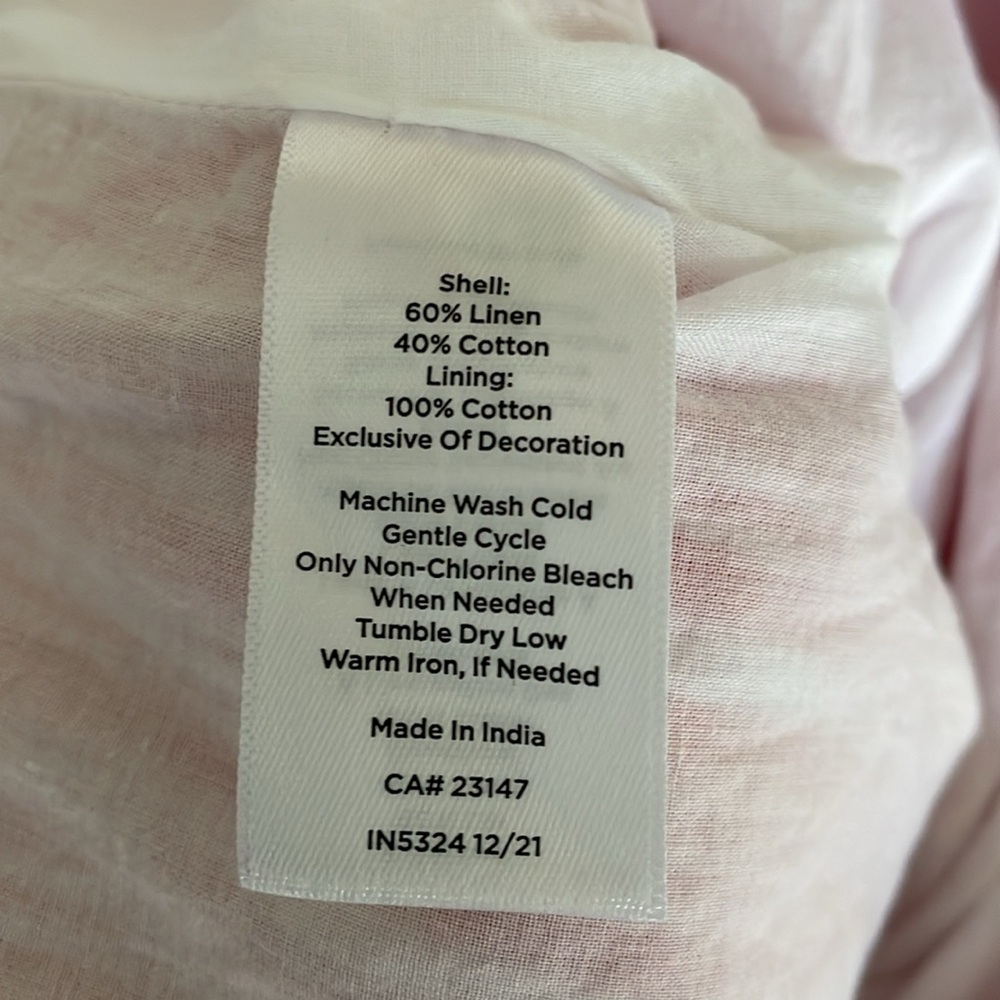 New Talbots Red & White Striped Linen Blend Maxi Skirt Size XL Petite - Picture 5 of 9